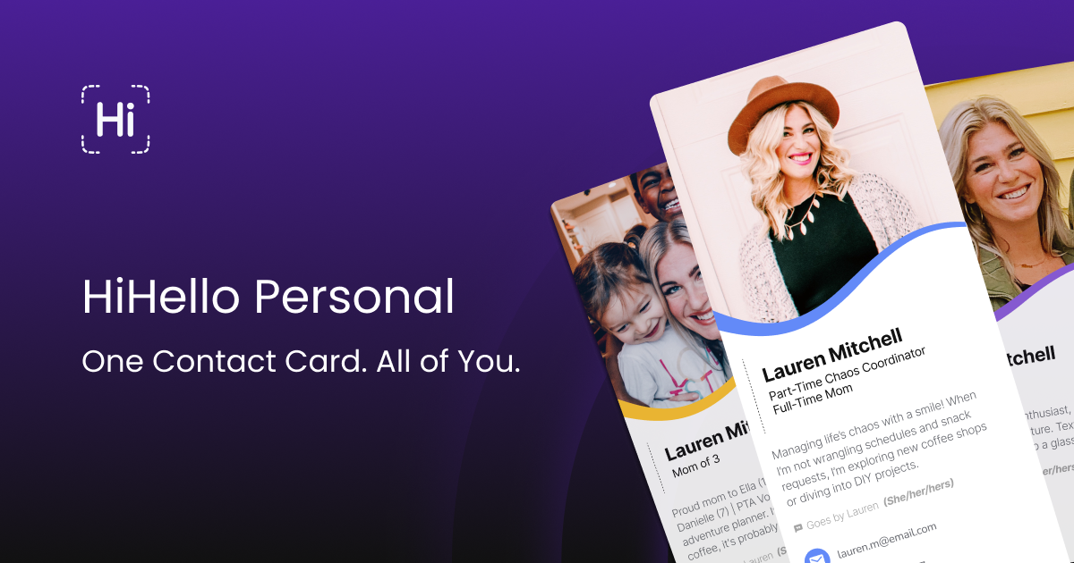Personal Contact Cards | HiHello