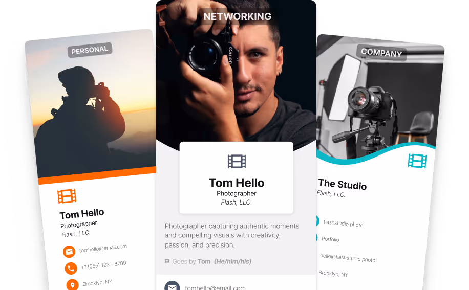 Select a HiHello digital business card to generate your email signature