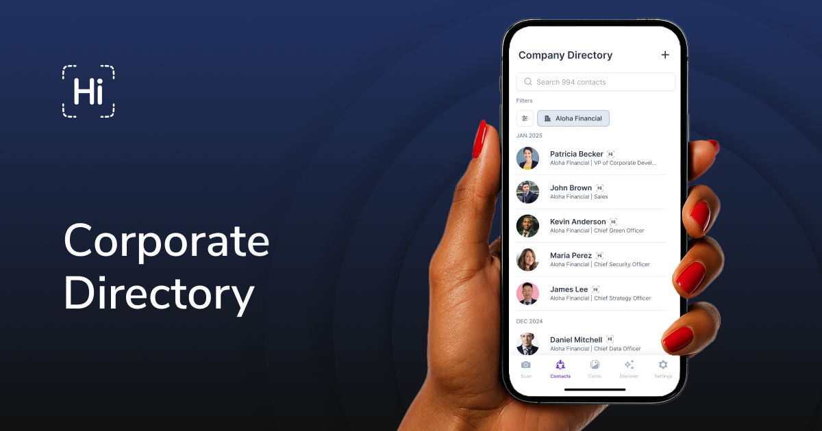 The Smarter Employee Directory - HiHello