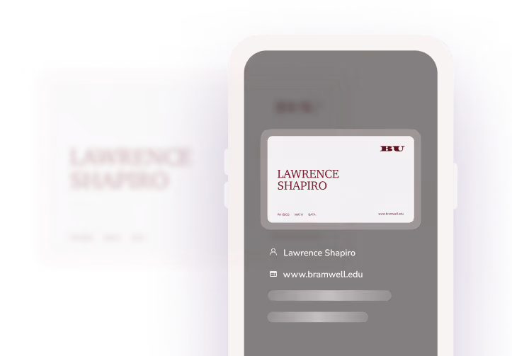 HiHello universal card scanner scanning a business card and uploading to the HiHello app