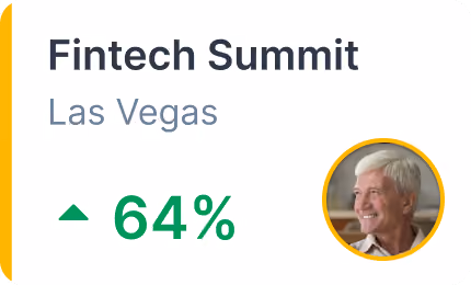HiHello UI callout for fintech summit