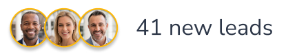 HiHello app ui with 41 new attributable leads