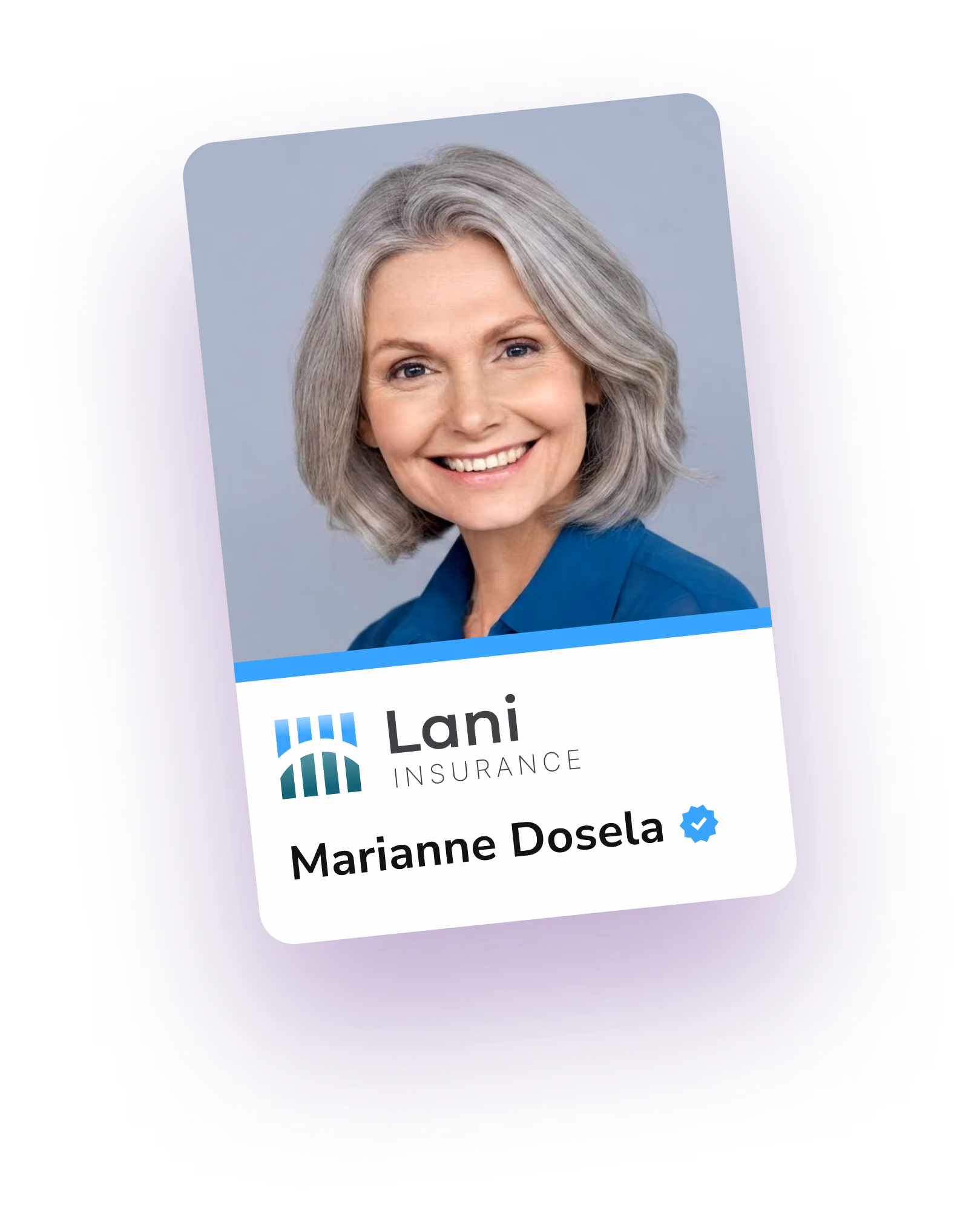 A professional miniature HiHello digital business card