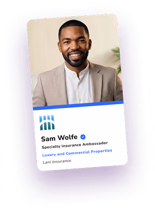 Shortened HiHello digital business card for Sam Wolfe