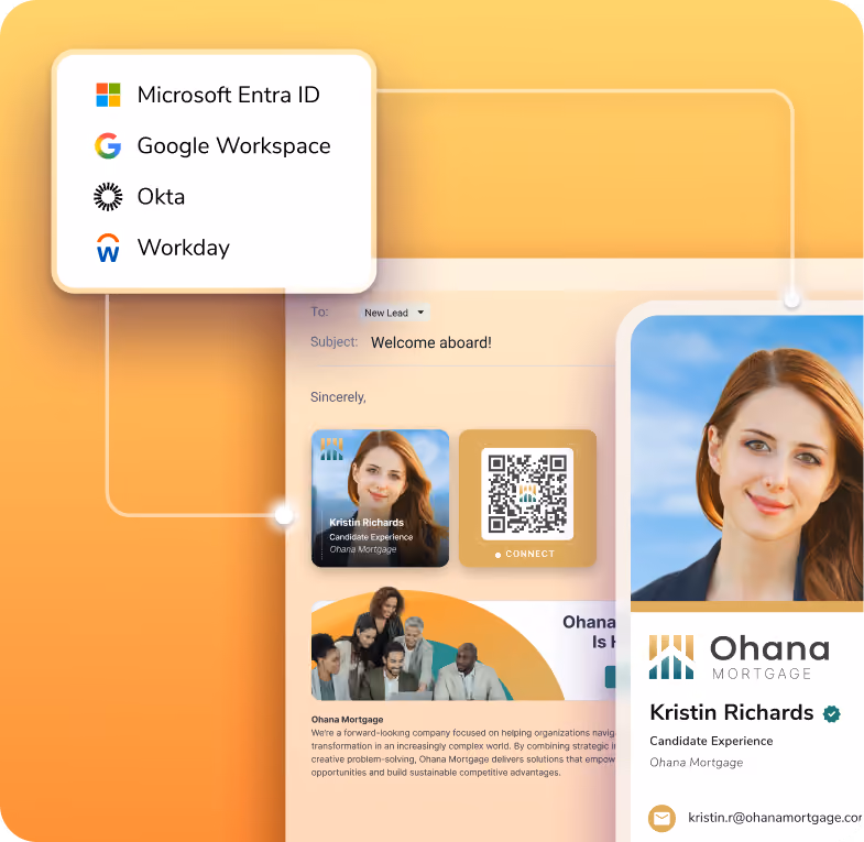 HiHello connected to your directory for easy updates