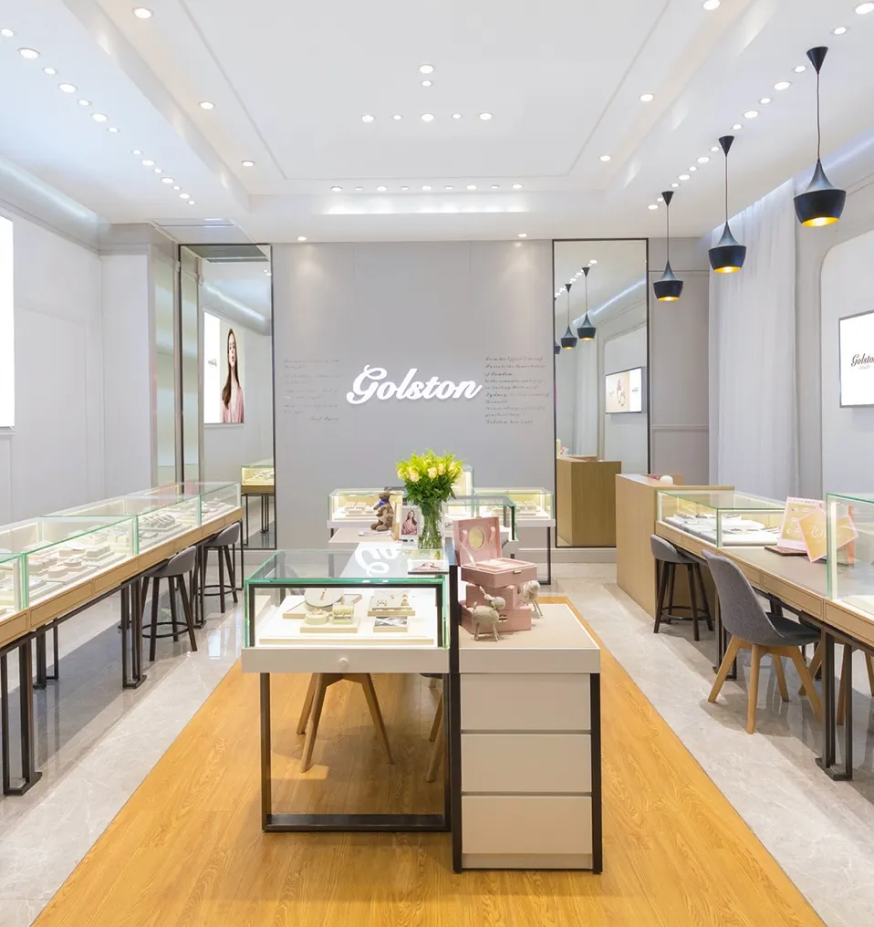 Golston Jewelry luxury retail store interior design 金石盟珠寶奢華零售店室內設計