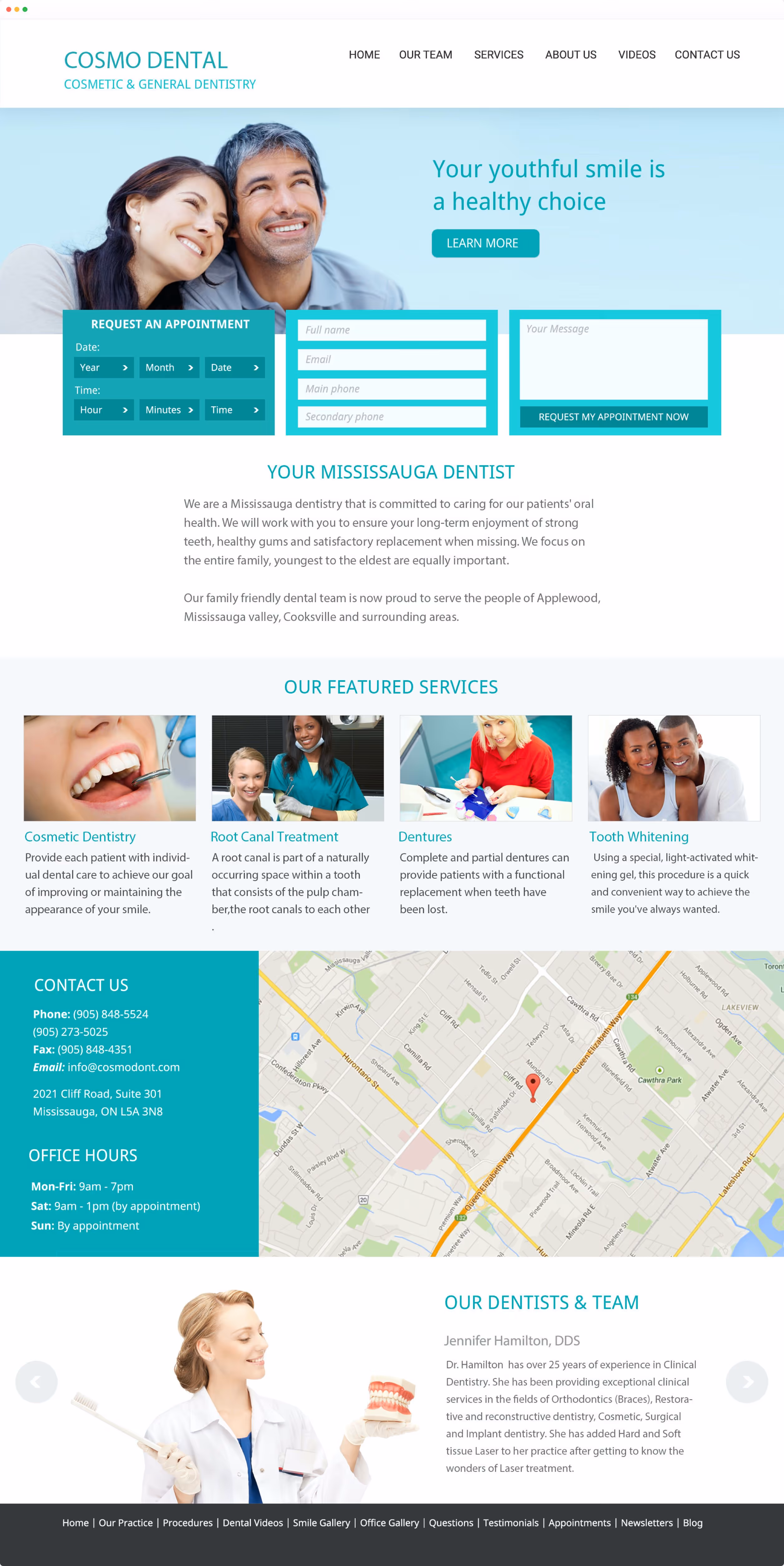 Cosmo design showing in Safari browser