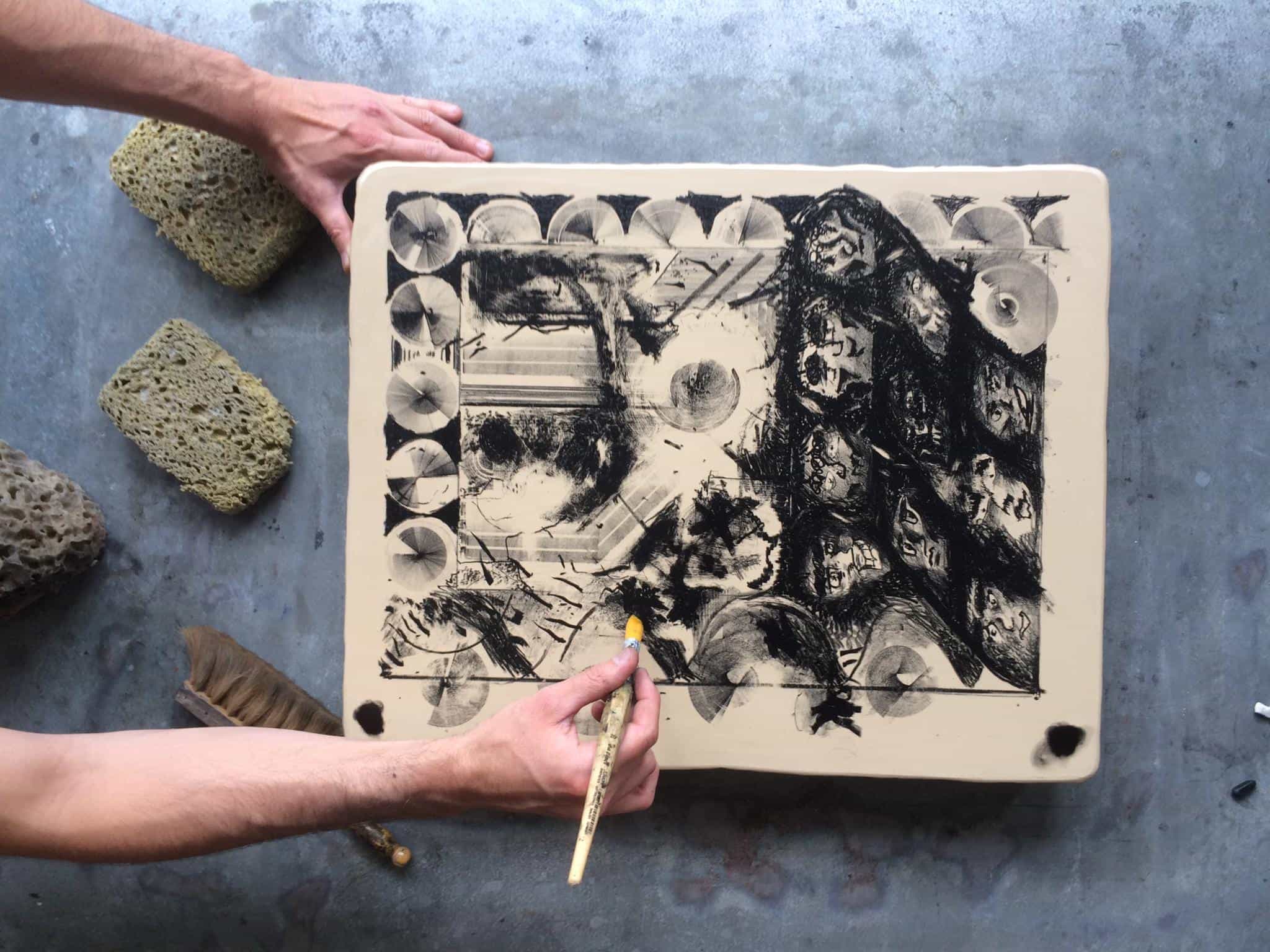 Dessin sur la pierre