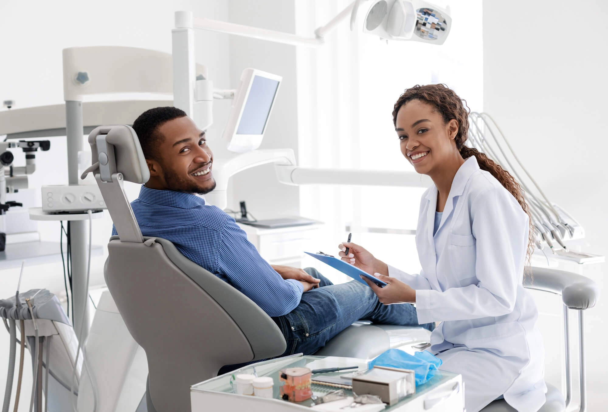Smiling with emergency dentist ft lauderdale