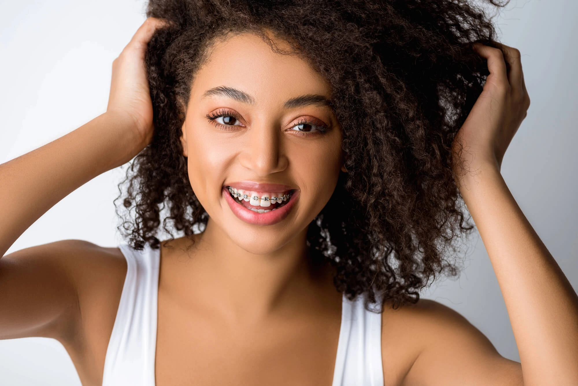 Smiling with braces hollywood