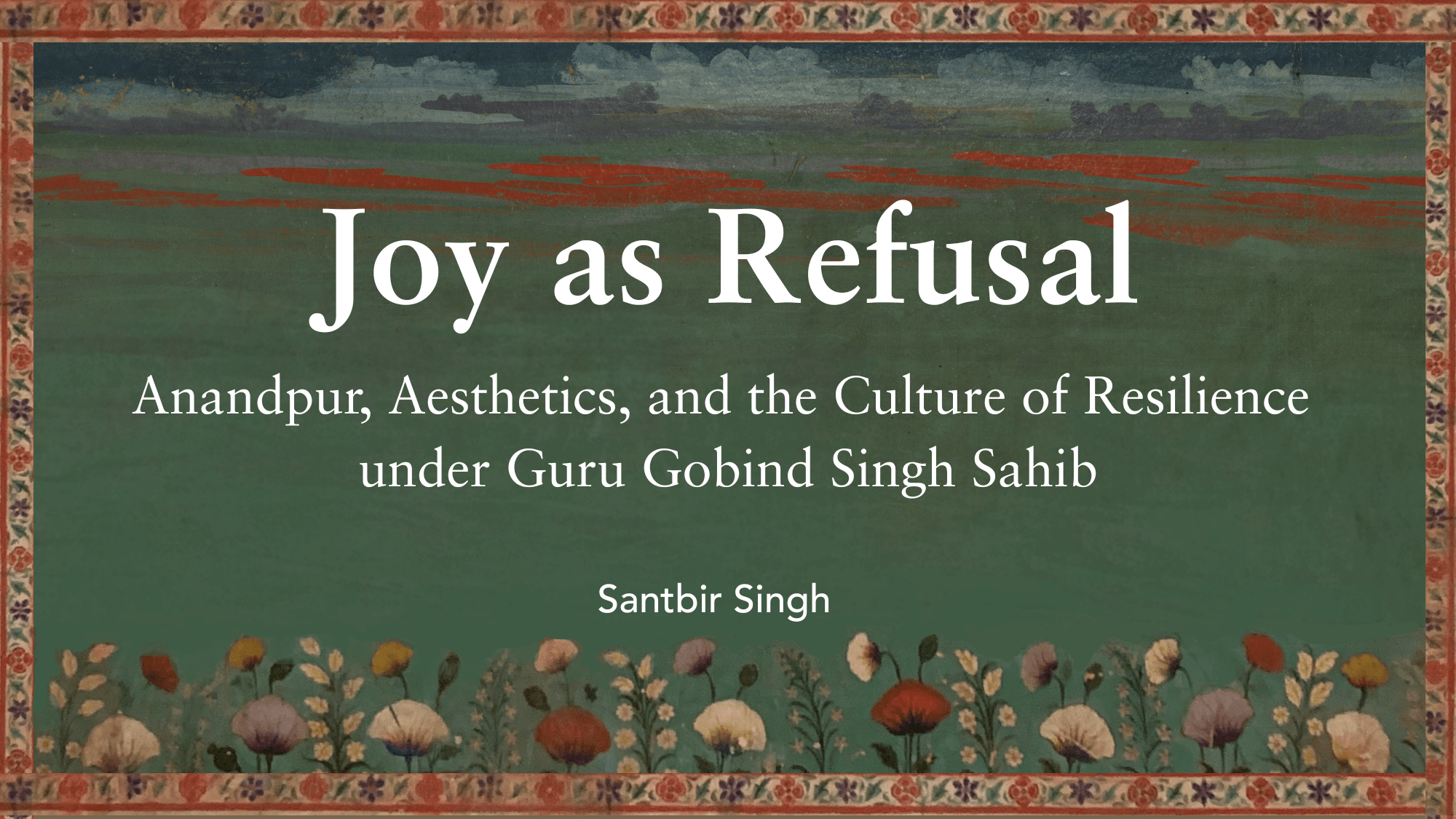 Joy as Refusal