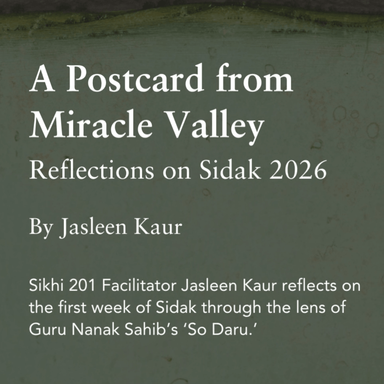 A Postcard from Miracle Valley