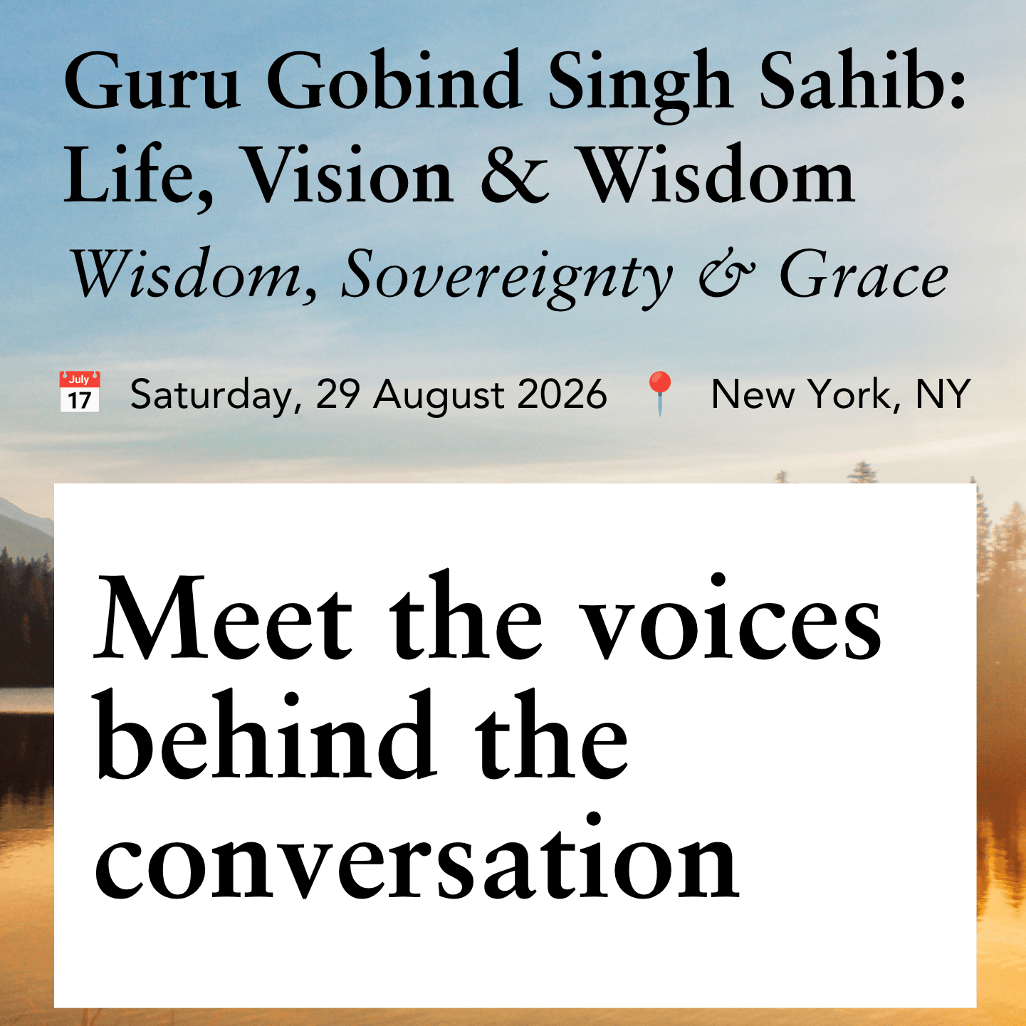 Guru Gobind Singh Sahib: Life, Vision & Wisdom