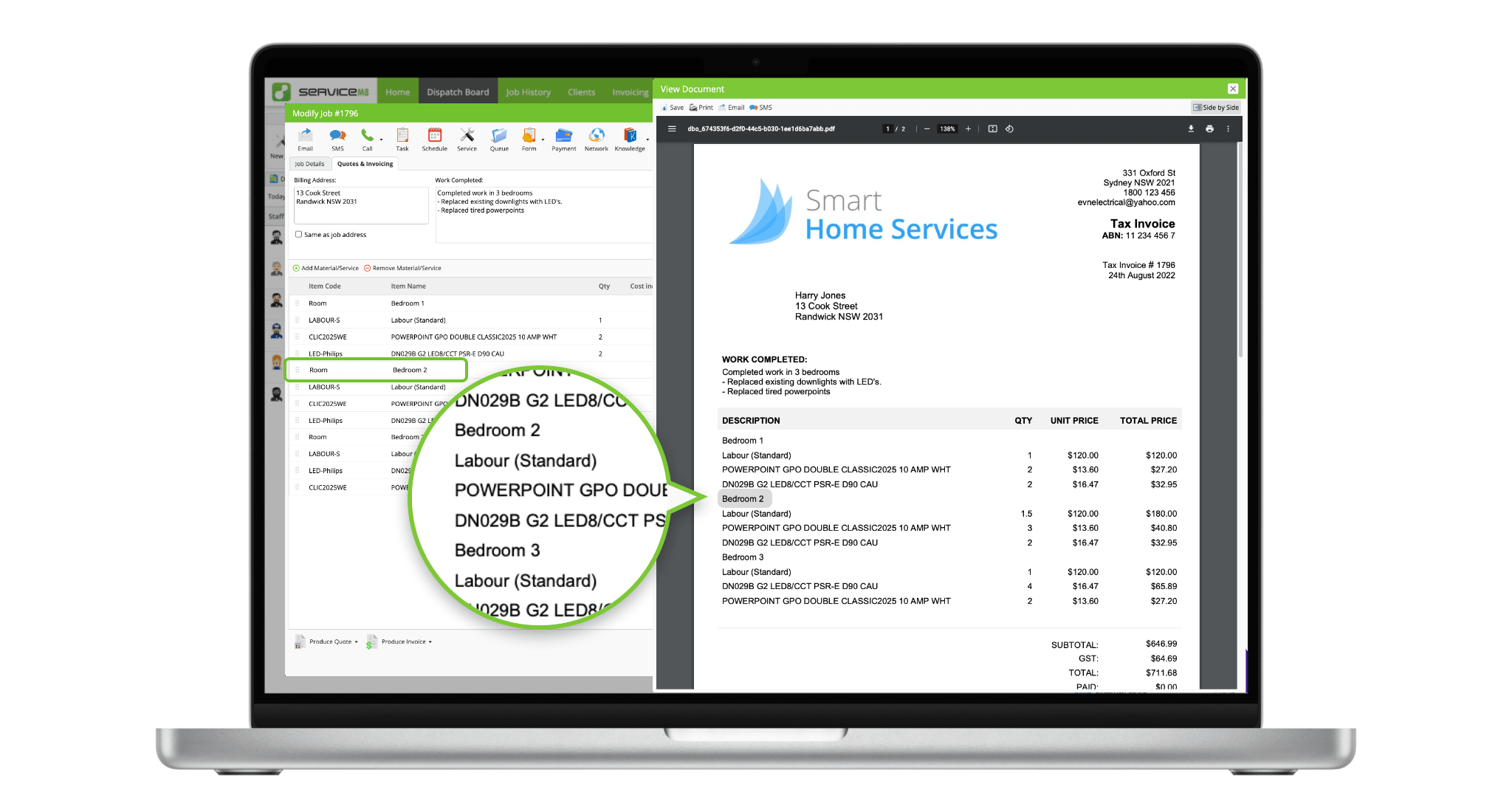 Section Lines for Quotes & Invoices