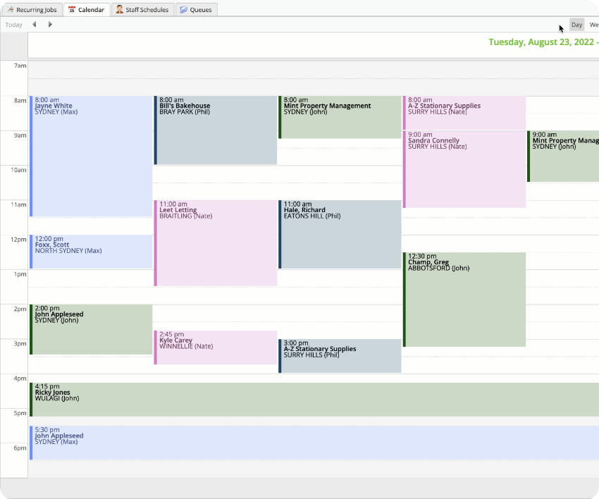 Calendar Display Optimisation