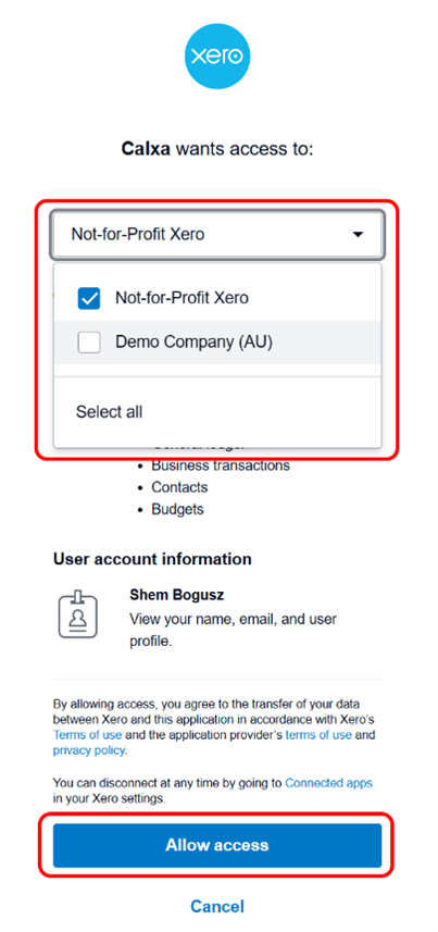 New-in-Calxa-Xero-Bulk-Connection