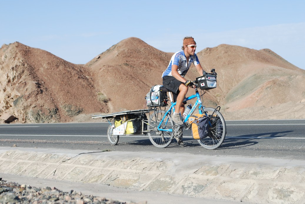 Florian Bailly's solo expedition from France to Japan in 2010 using a solar-powered electric bicycle
