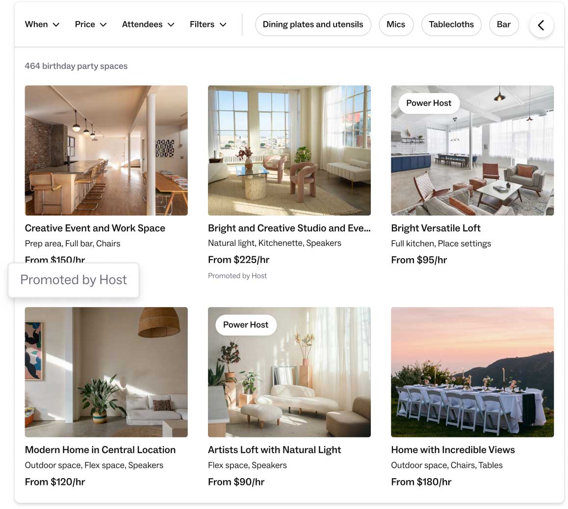 website listings screenshot