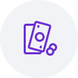 purple money icon