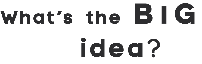 Section Title - What's the Big Idea