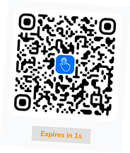 OneTap QR code that refreshes every 20 seconds