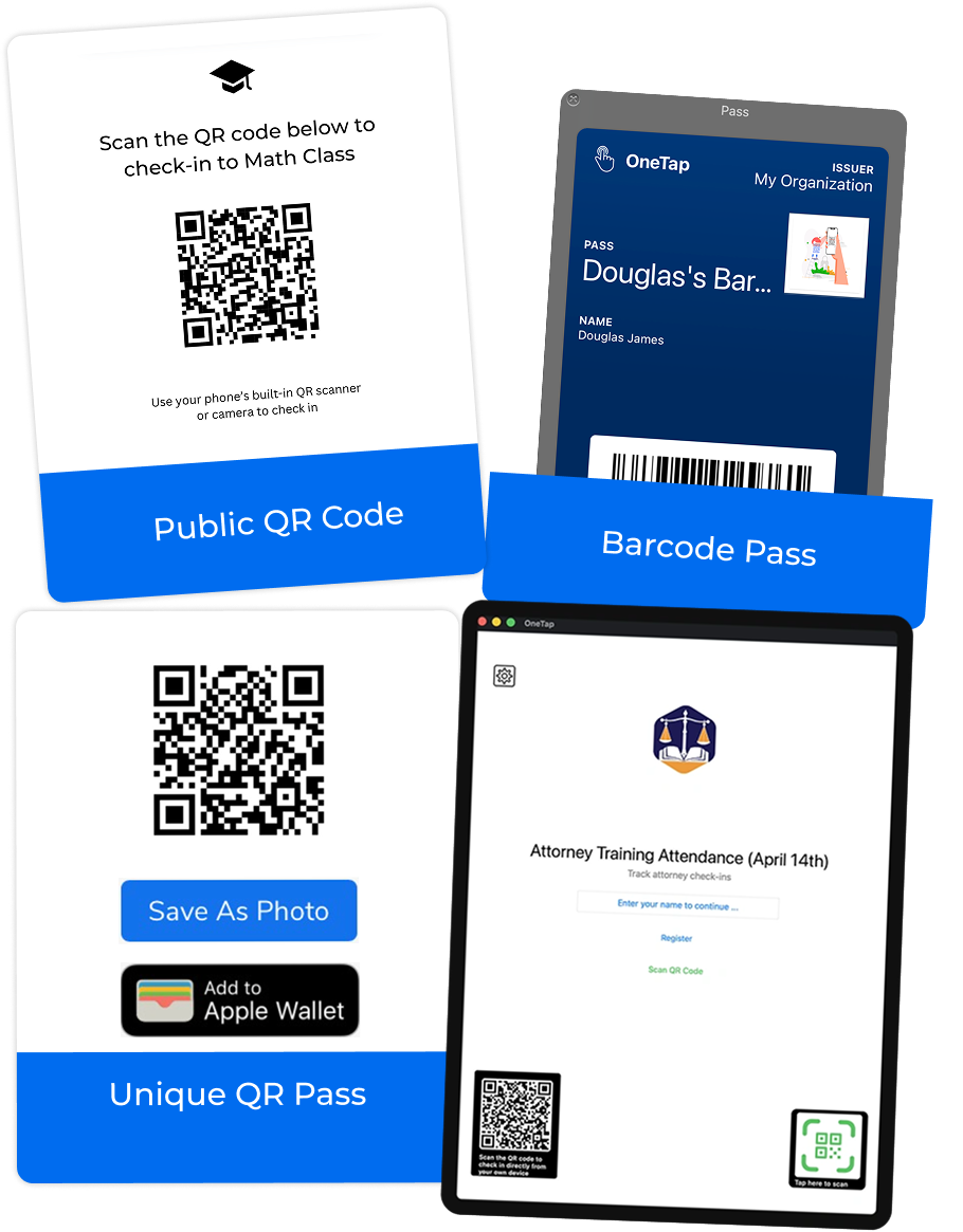 Illustration of OneTap class-time check-in restriction