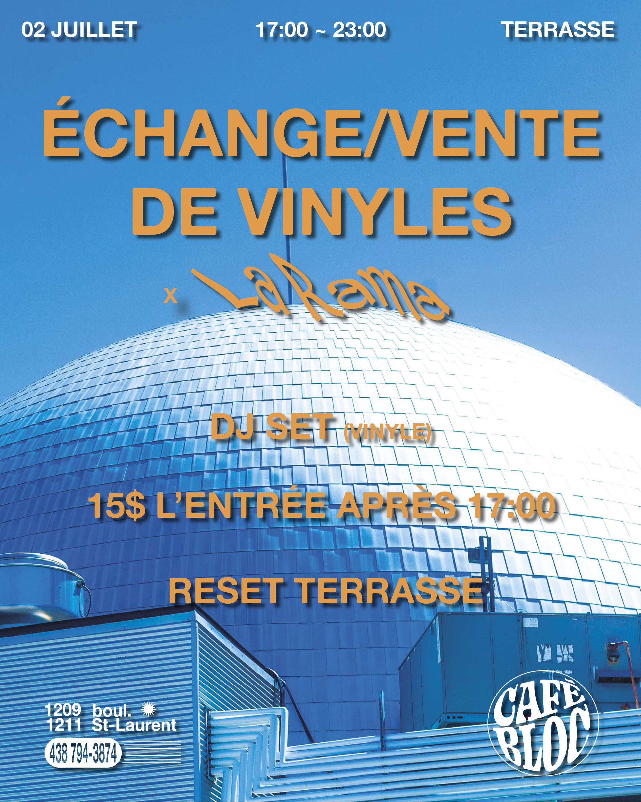 Échange de vinyles et grimpe terrasse