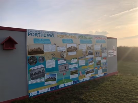Display board of Porthcawl history