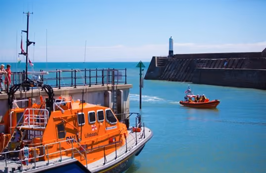 Lifeboats at Porthcawl Sea Front