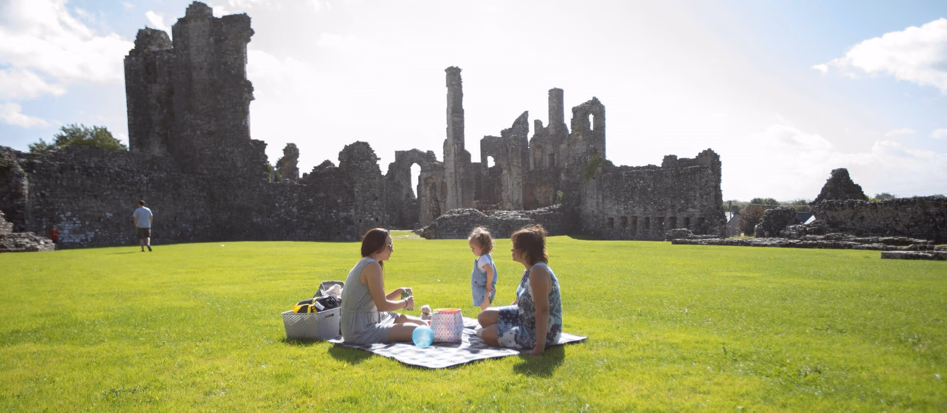 Picnic at Coity Castle
