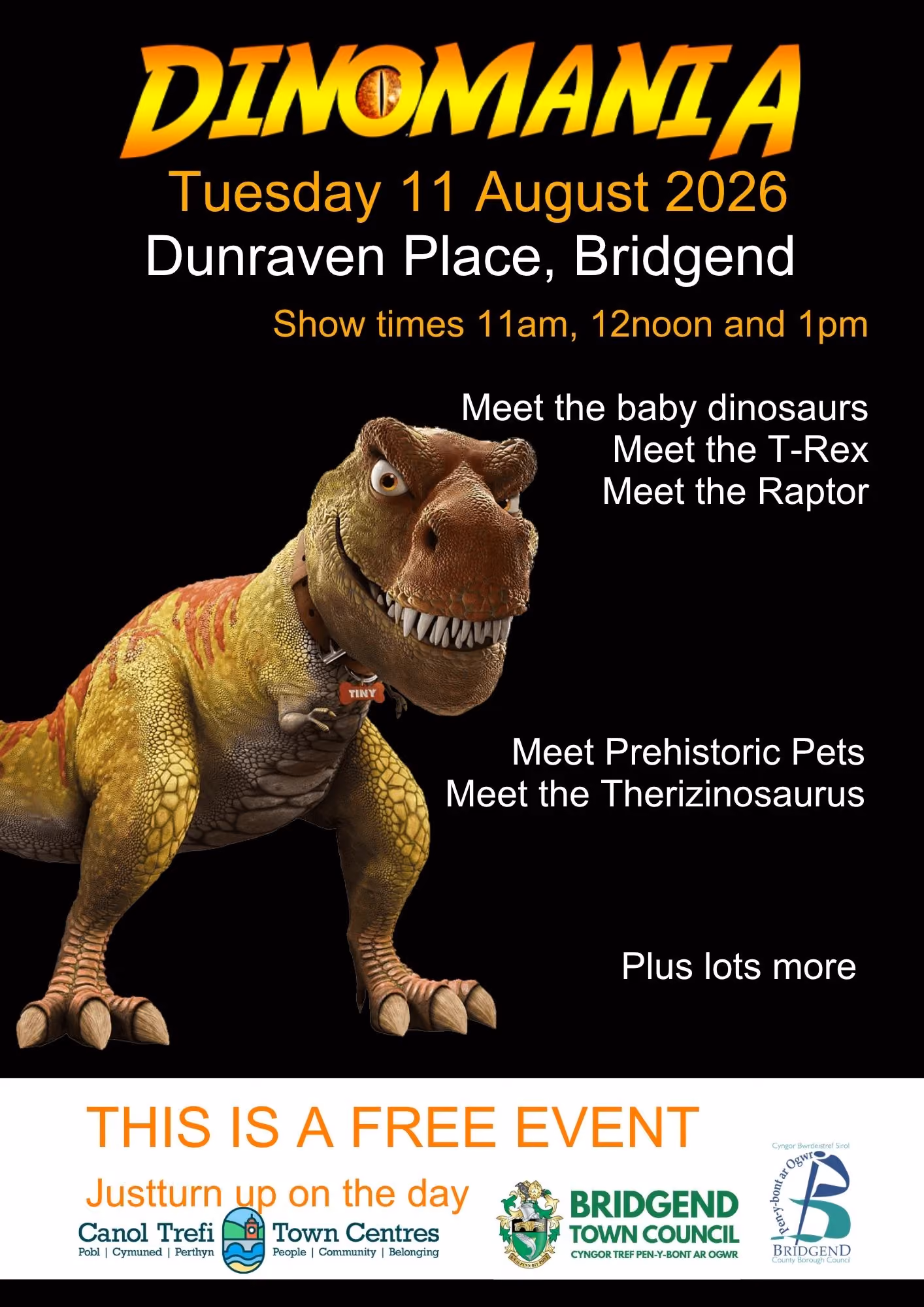 Dinomania Pen-y-bont ar Ogwr