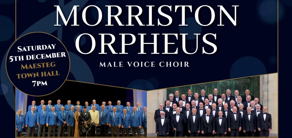 Maesteg Town Hall - Maesteg Gleemen male & Morriston Orpheus male voice Choirs