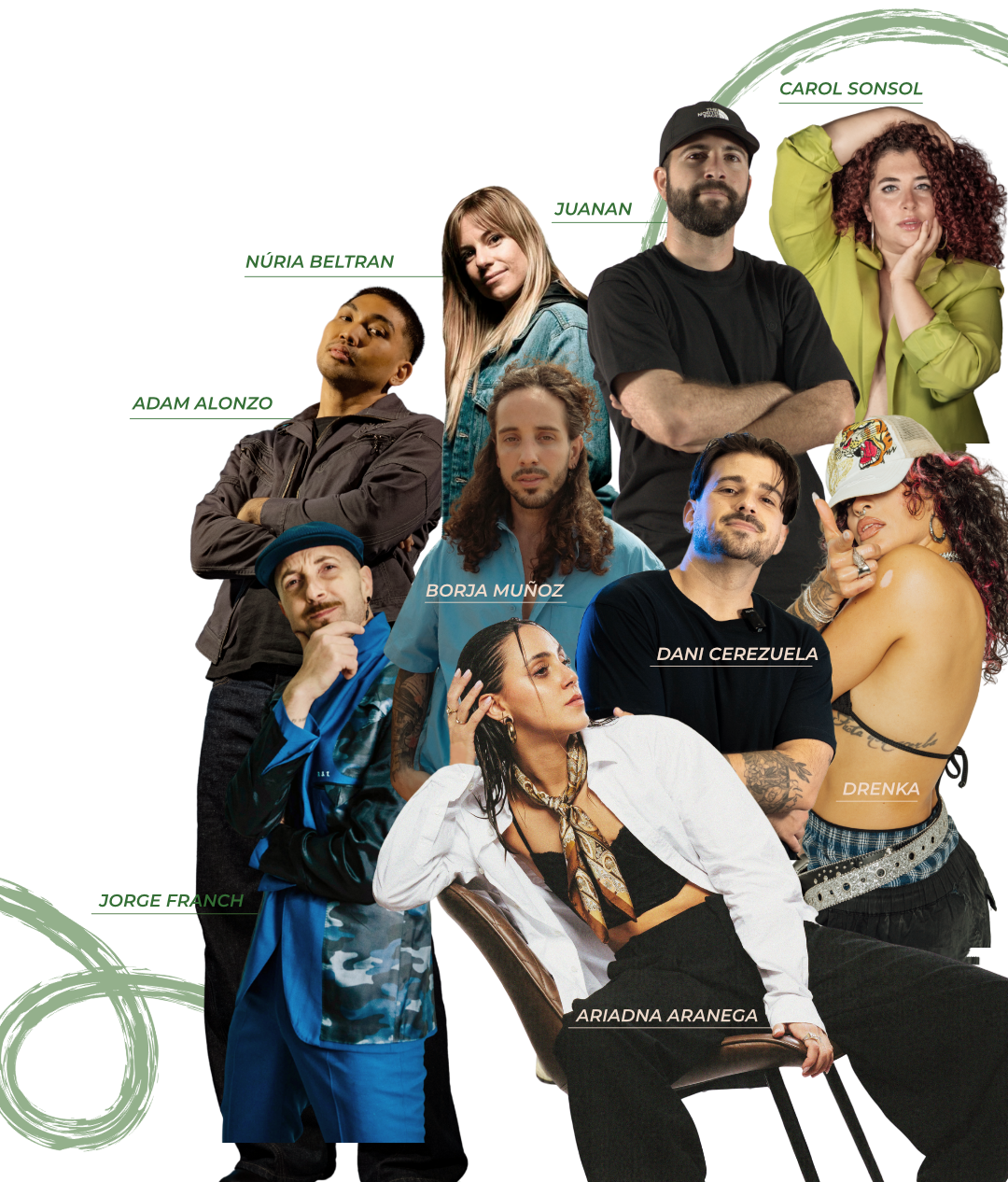 Equip de professors de les Open Class de Dancescape