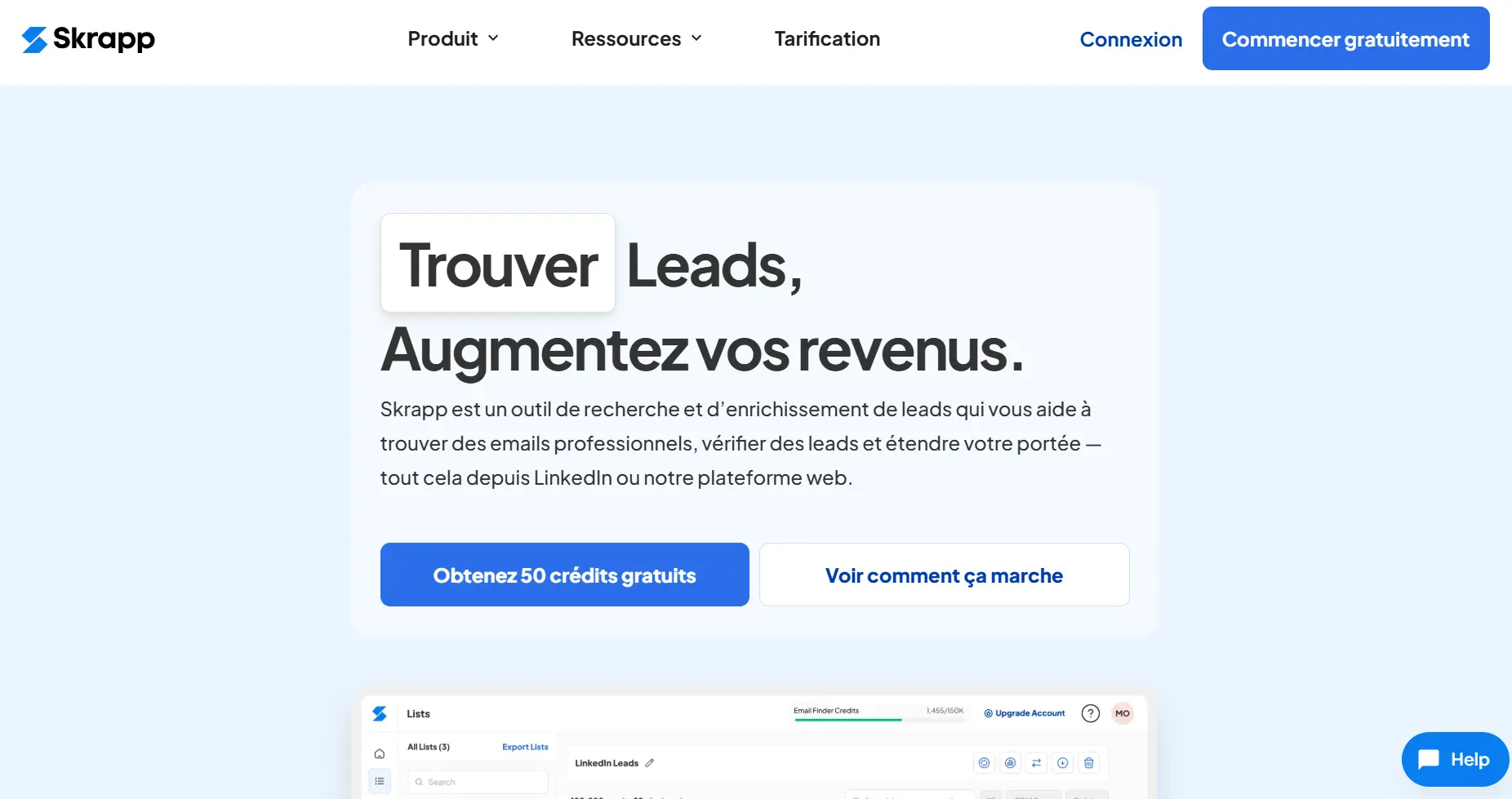 Trouver des emails ciblés avec Skrapp