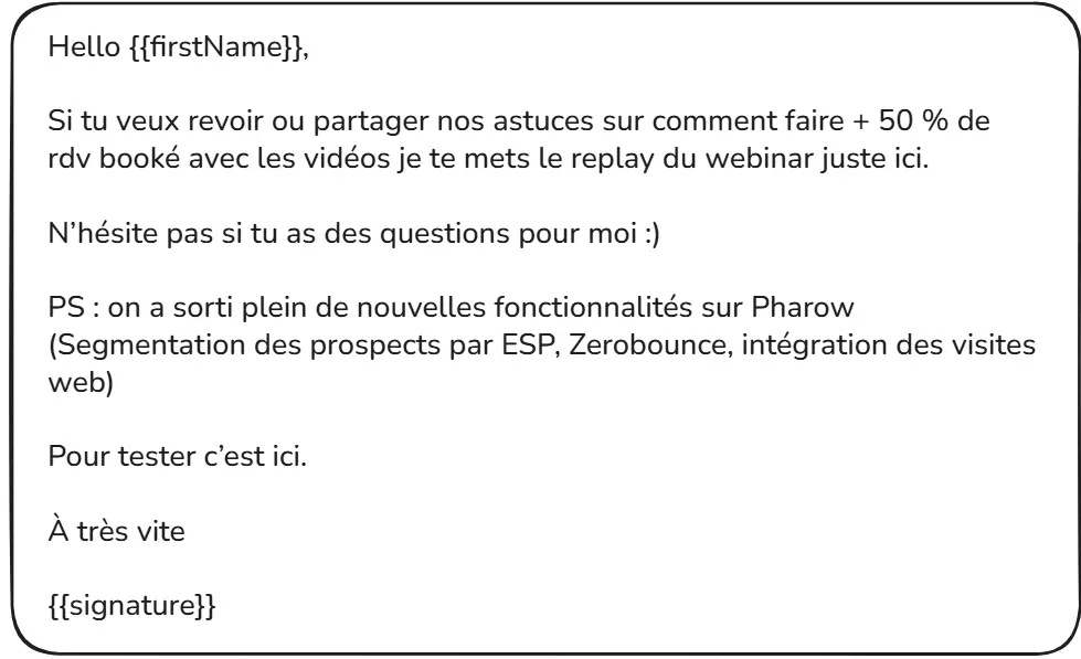Seconde relance