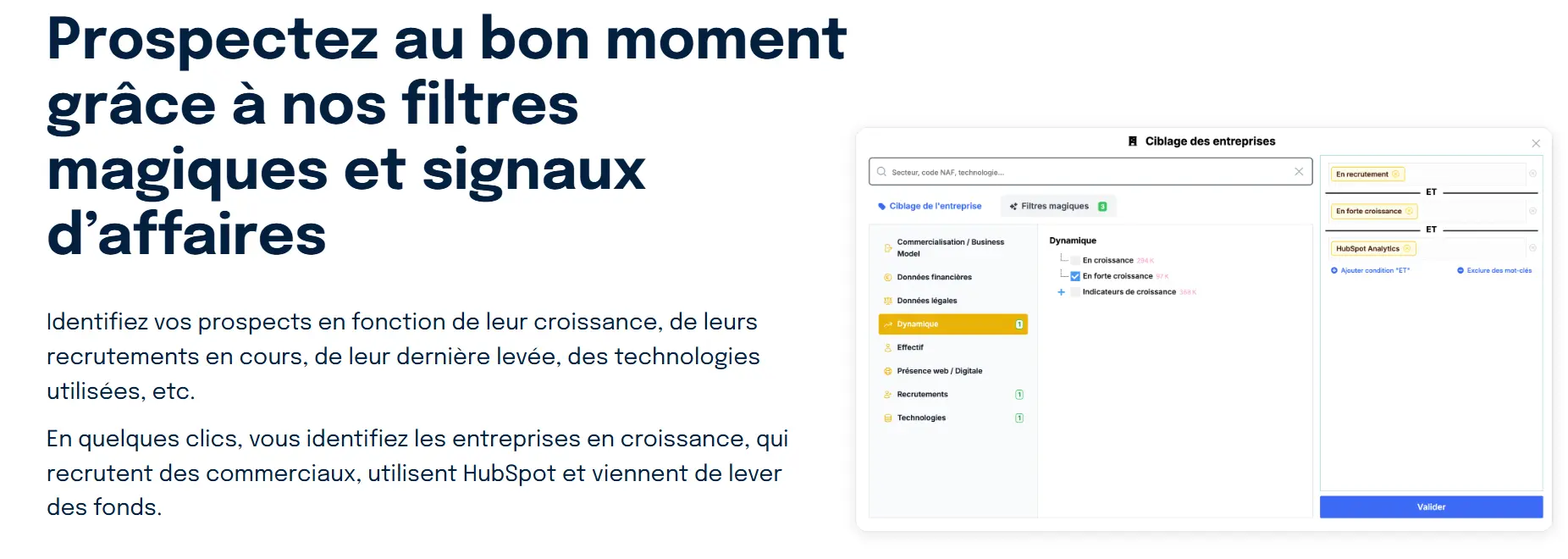 Cibler avec Pharow grâce aux signaux d'affaires