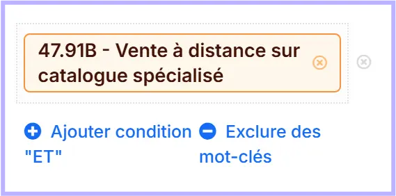 Code NAF de la société le Slip Français