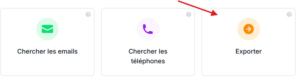 Exporter la liste vers vos outils