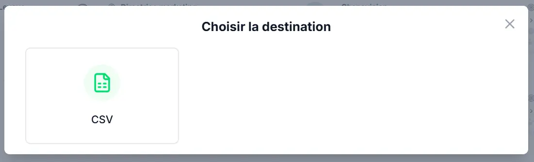Exporter en CSV avec Pharow