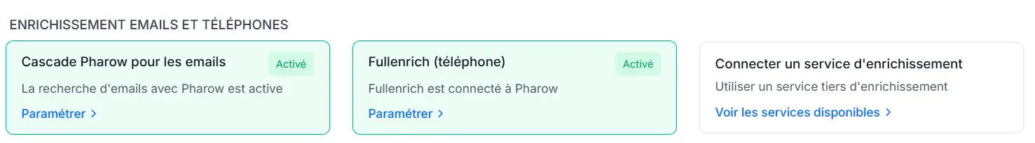Enrichir les coordonnées de vos prospects sur Pharow