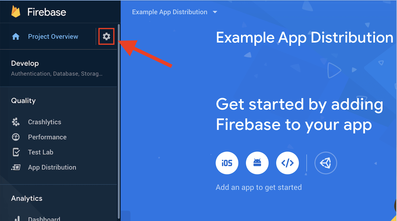 firebase setup