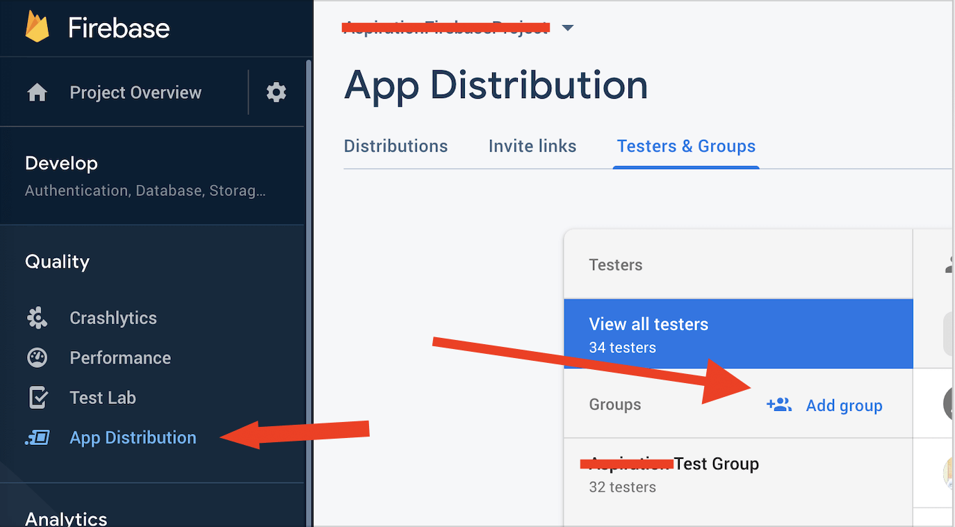 firebase setup