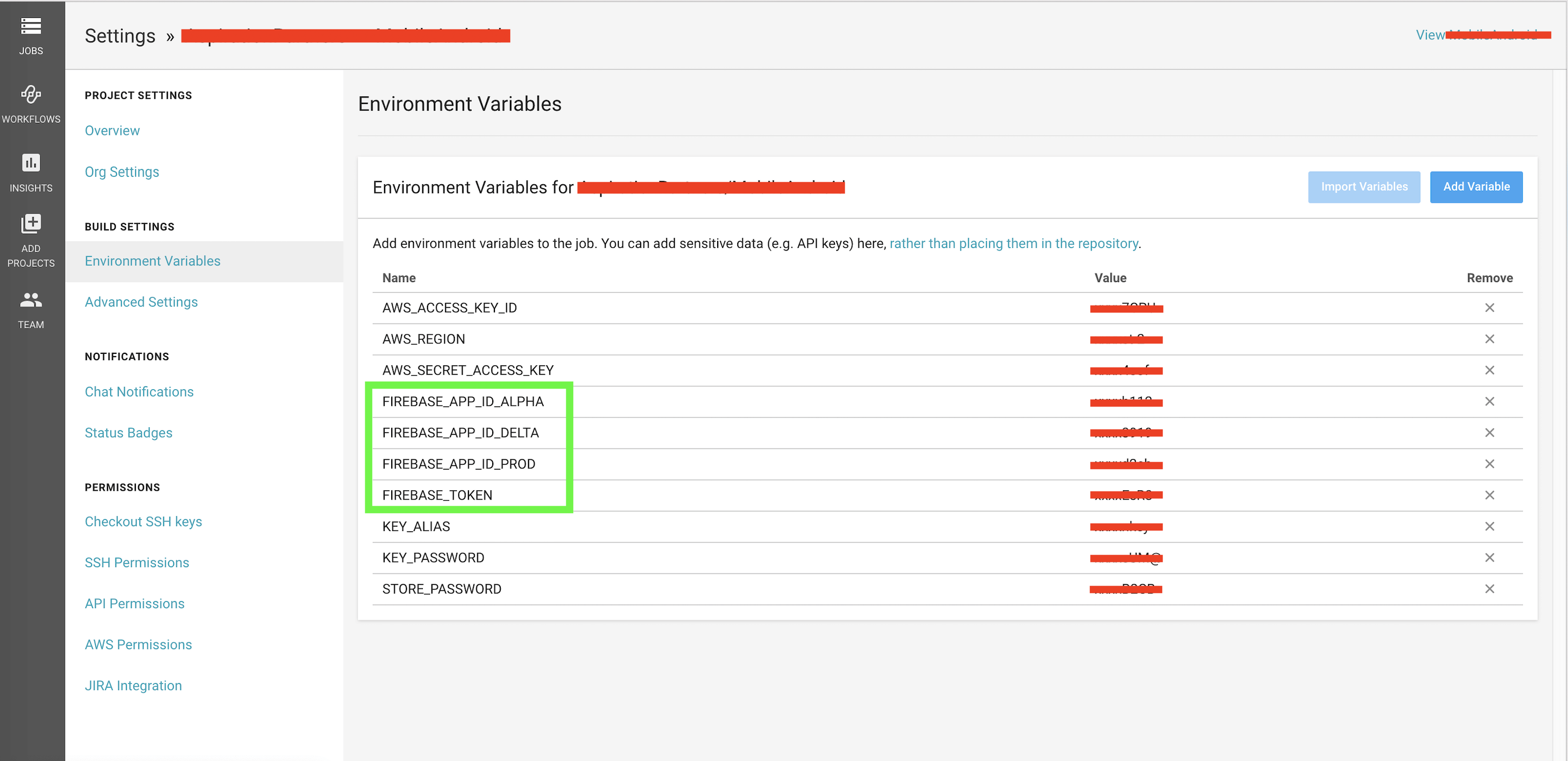 firebase setup