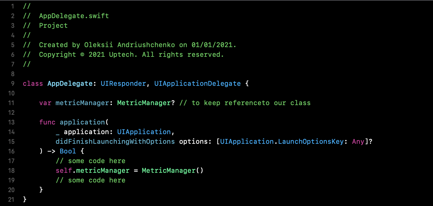 app performance with MeticKit