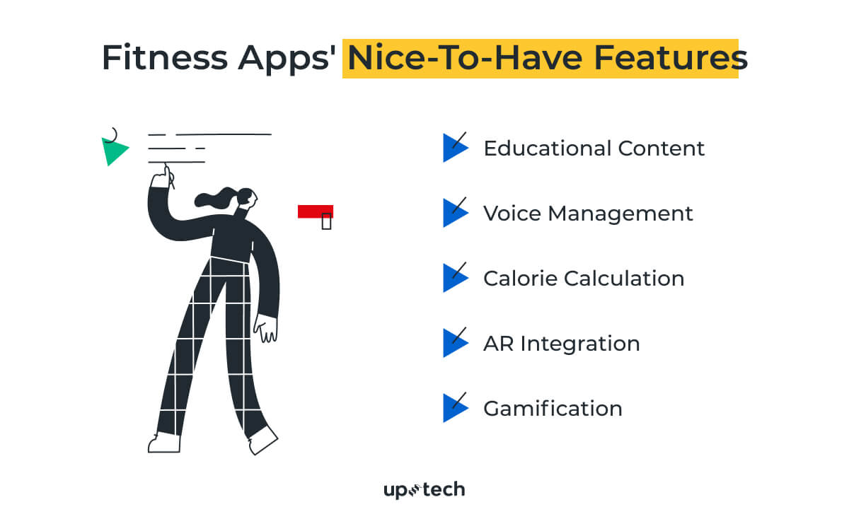 fitness app nice-to-have features
