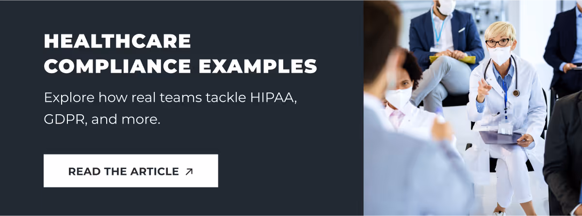 Healthcare compliance examples