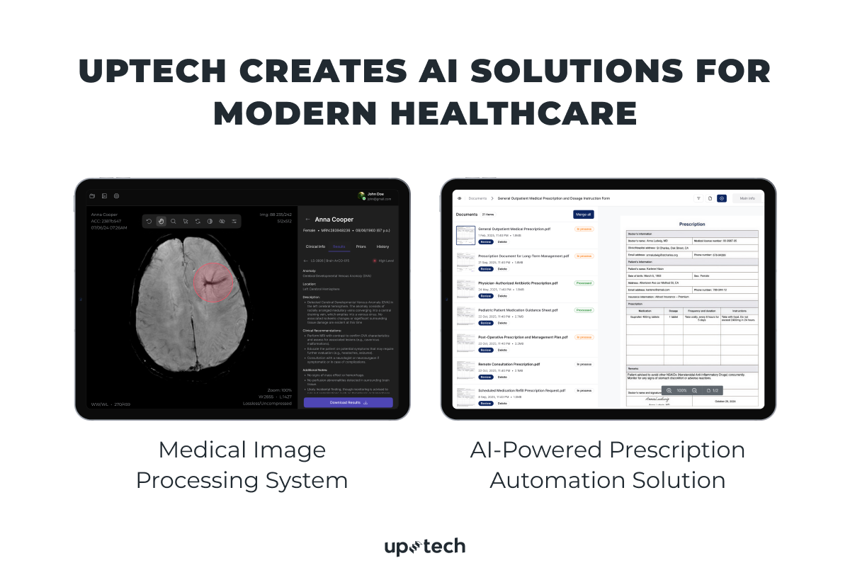 Healthcare cases from Uptech