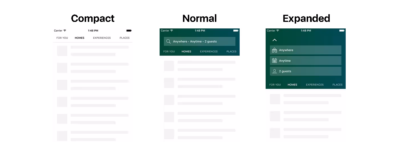 Supprted states for UIScrollView