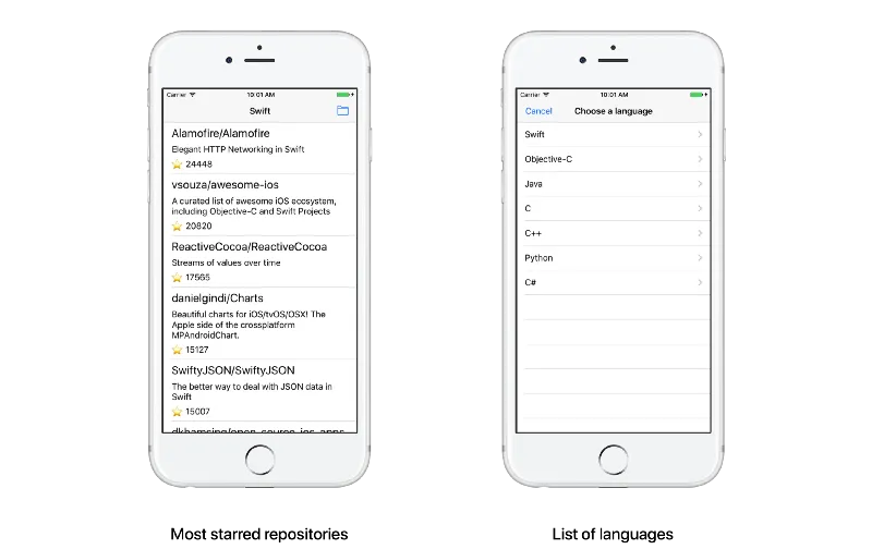 app screen