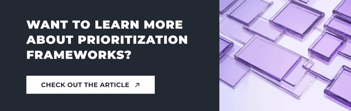 feature prioritization frameworks